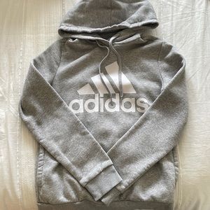 Gray adidas hoodie